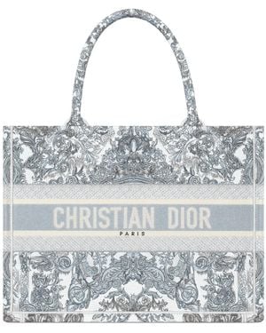 Dior Medium Book Tote - Metallic