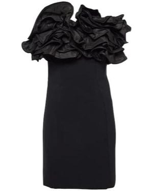 Carolina Herrera Ruffled Mini Dress - Black
