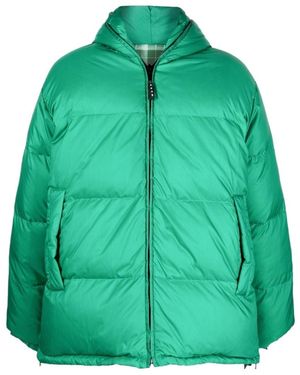Marni Reversible Hooded Puffer Jacket - Green
