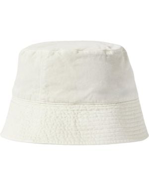 AURALEE Cotton Bucket Hat - White