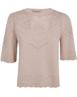 Twinset Pointelle Knit Knitted Sweater - Multicolor