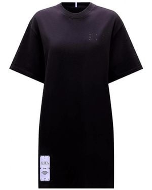 McQ Round-Collar Short-Sleeve Dress - Black