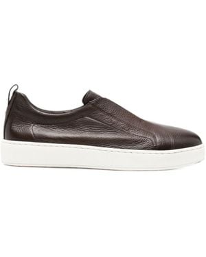 Santoni Slip-On Sneakers - Brown