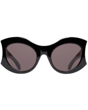 Balenciaga Eyewear Hourglass Round Sunglasses - Multicolour