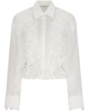 Ermanno Scervino Embroidered Shirt - White