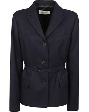 Dries Van Noten Long-Sleeved Blazer - Blue