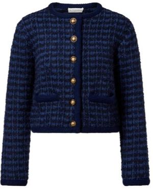 Altuzarra Conroy Tweed Jacket - Blue