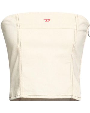 DIESEL Minimalist Denim Tube Top - White
