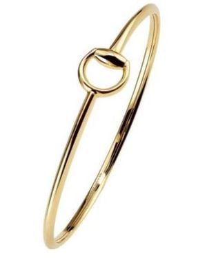 Gucci Horsebit 18K Bangle Bracelet - Metallic