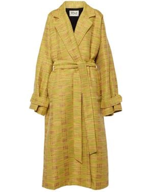 TOVE Jacqui Cotton-Blend Trench Coat - Yellow