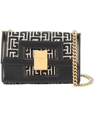 Balmain Small 1945 Shoulder Bag - Black