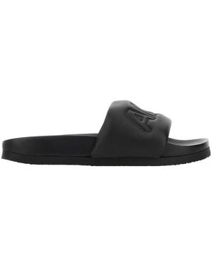 Ambush Logo Embossed Padded Slides - Black