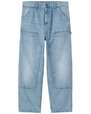 Carhartt Og Double Knee Denim Trousers - Blue