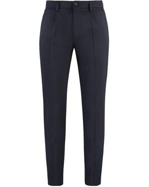 Department 5 Casual Pants With Belt Loops - Blue