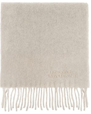 Isabel Marant Firny Fringed Scarf - White