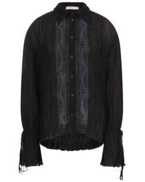 Blumarine Long Sleeve Shirt - Black