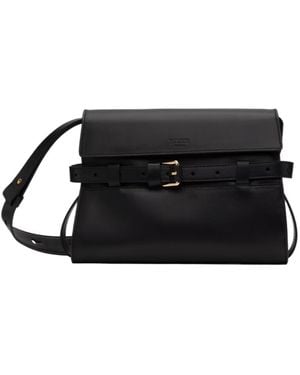 Moschino Tie Me Shoulder Bag - Black