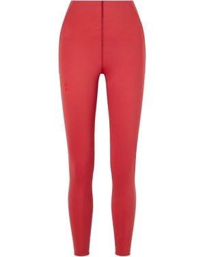 On Shoes Highwaisted Stretch Running Leggings - Red
