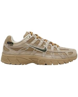 Nike P-6000 Prm Khaki Logo-Detail Sneakers - Brown