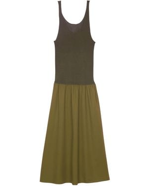 Frankie Shop Iliya Drop Waist Maxi Dress - Green