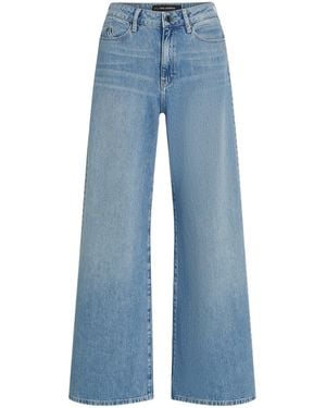KARL LAGERFELD Studded-Signature Jeans - Blue