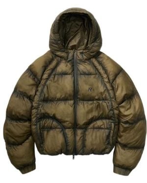 Represent Translucent Hooded Puffer - Green