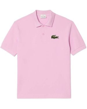 Lacoste Casual Shortsleeve Top - Pink