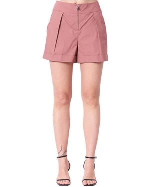 Patrizia Pepe Zipper Shorts - Pink