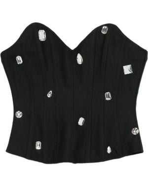David Koma Decorative Corset - Black