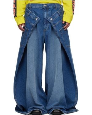 Lu'u Dan Maxi X Maxi X Maxi Belt Loop Jeans - Blue