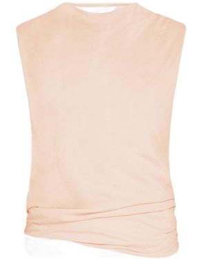 Sportmax Crewneck Sleeveless Top - Natural