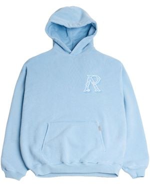 Represent Western Initial Embroidered Hoodie - Blue