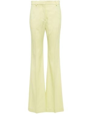 JOSEPH Pleated Bell-Bottom Casual Pants - Yellow
