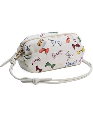 Dior Iviera Bow Pouch - White