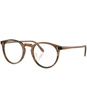 Oliver Peoples Oval Frame Glasses - Metallic