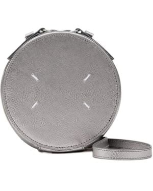 Maison Margiela Circle Mini Leather Bag - Gray
