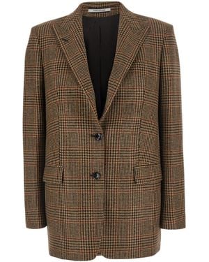 Tagliatore 'Berta' Single-Breasted Wool Jacket - Brown