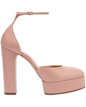 Casadei Betty Platform Heeled Court Shoes - Pink