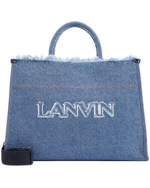 Lanvin Inout Mm Tote Bag - Blue