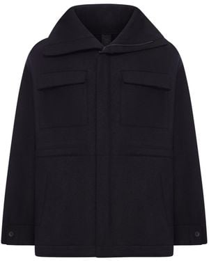 Transit Flap-Pocket Hooded Jacket - Blue