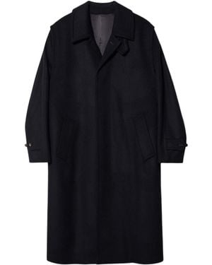 Rier Loden Wool Coat - Black