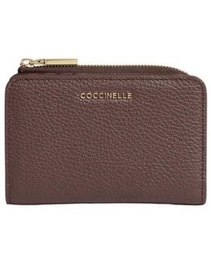 Coccinelle Zip Card Wallet - Brown