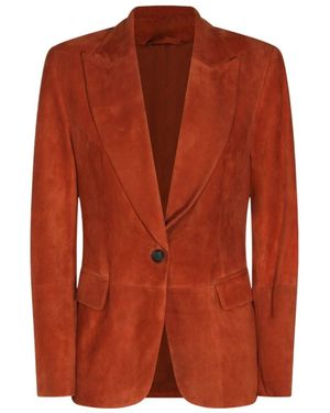 Brunello Cucinelli Single-Breasted Blazer - Brown