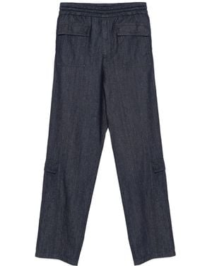 Dries Van Noten Elastic Waist Casual Trousers - Blue