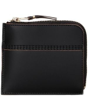 Comme des Garçons Comme Des Garçons Wallet Triple Stitch Zipped Wallet - Black