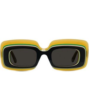 Loewe Rectangular Frame Sunglasses - Yellow