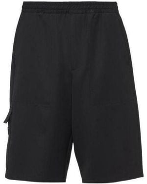 Prada Wool Bermudas - Black