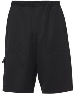 Prada Wool Bermudas - Black