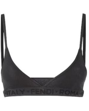 Fendi Viscose Bra - Grey