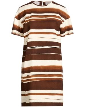 Max Mara Striped Dress - Brown